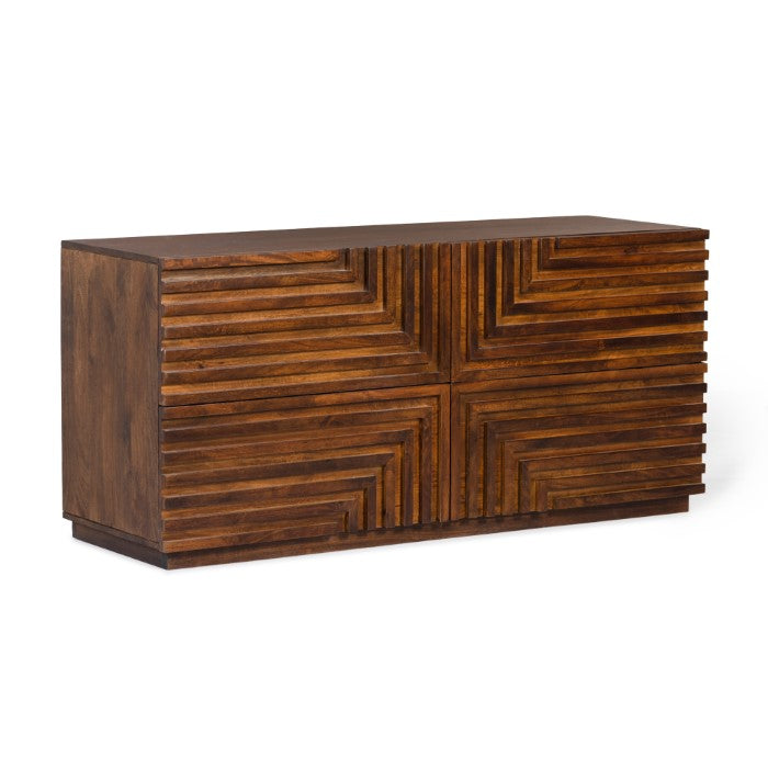 Maze Solid Wood Low Dresser