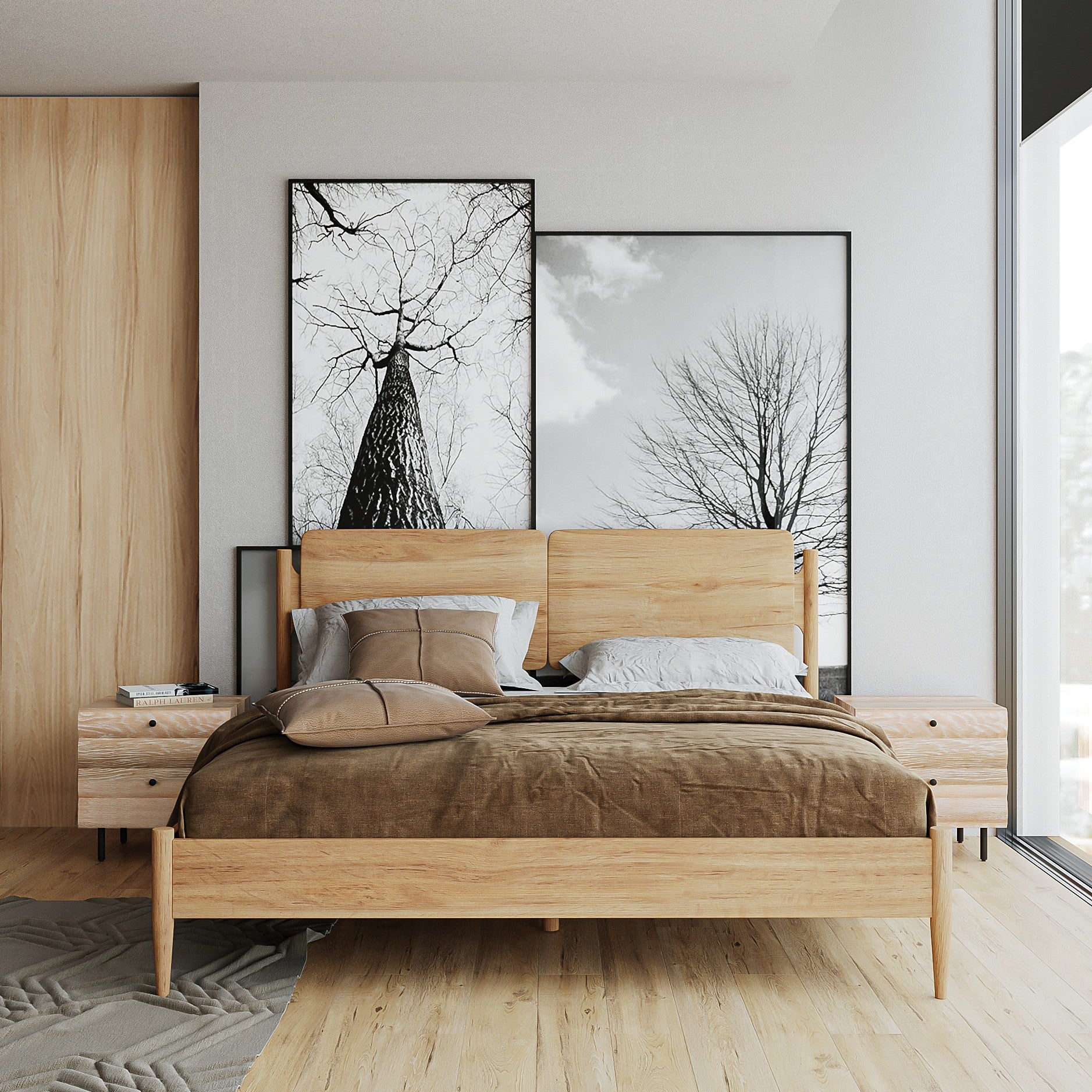 Daniel Solid White Oak Bed