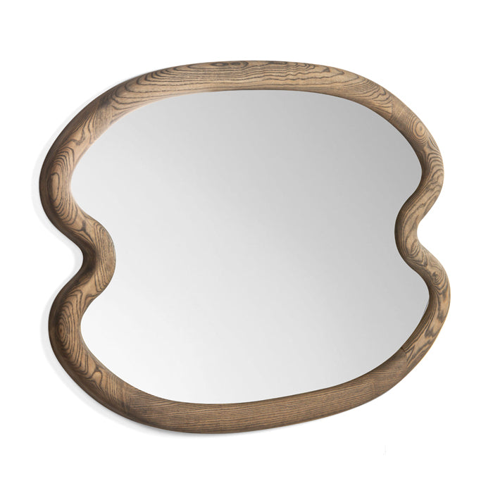 Swirl Ash Wood Large Mirror