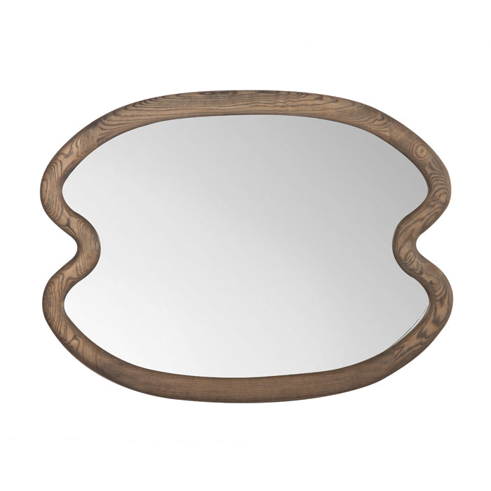 Swirl Ash Wood Large Mirror