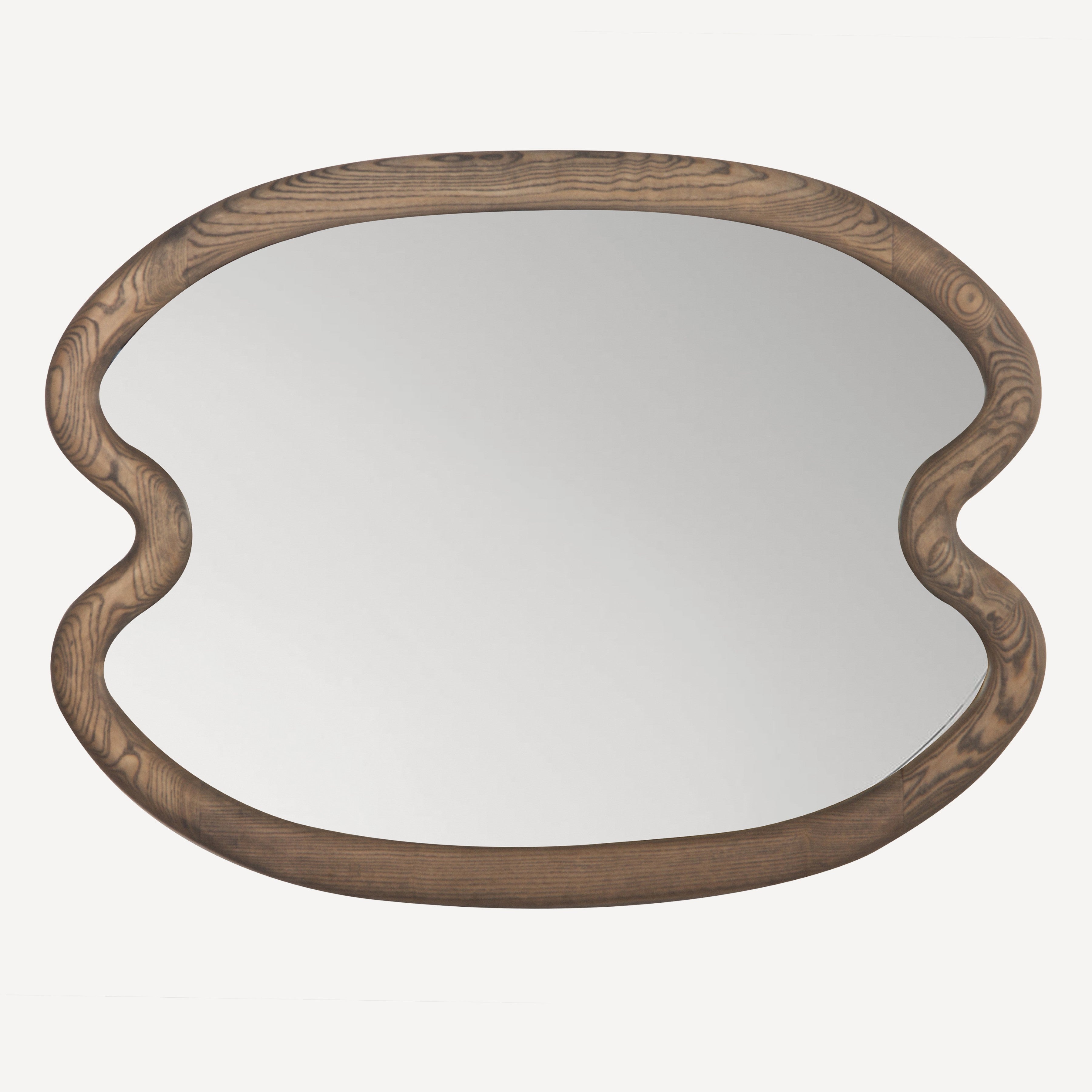 Swirl Ash Wood Large Mirror