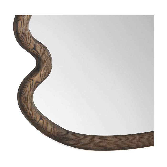 Swirl Ash Wood Large Mirror