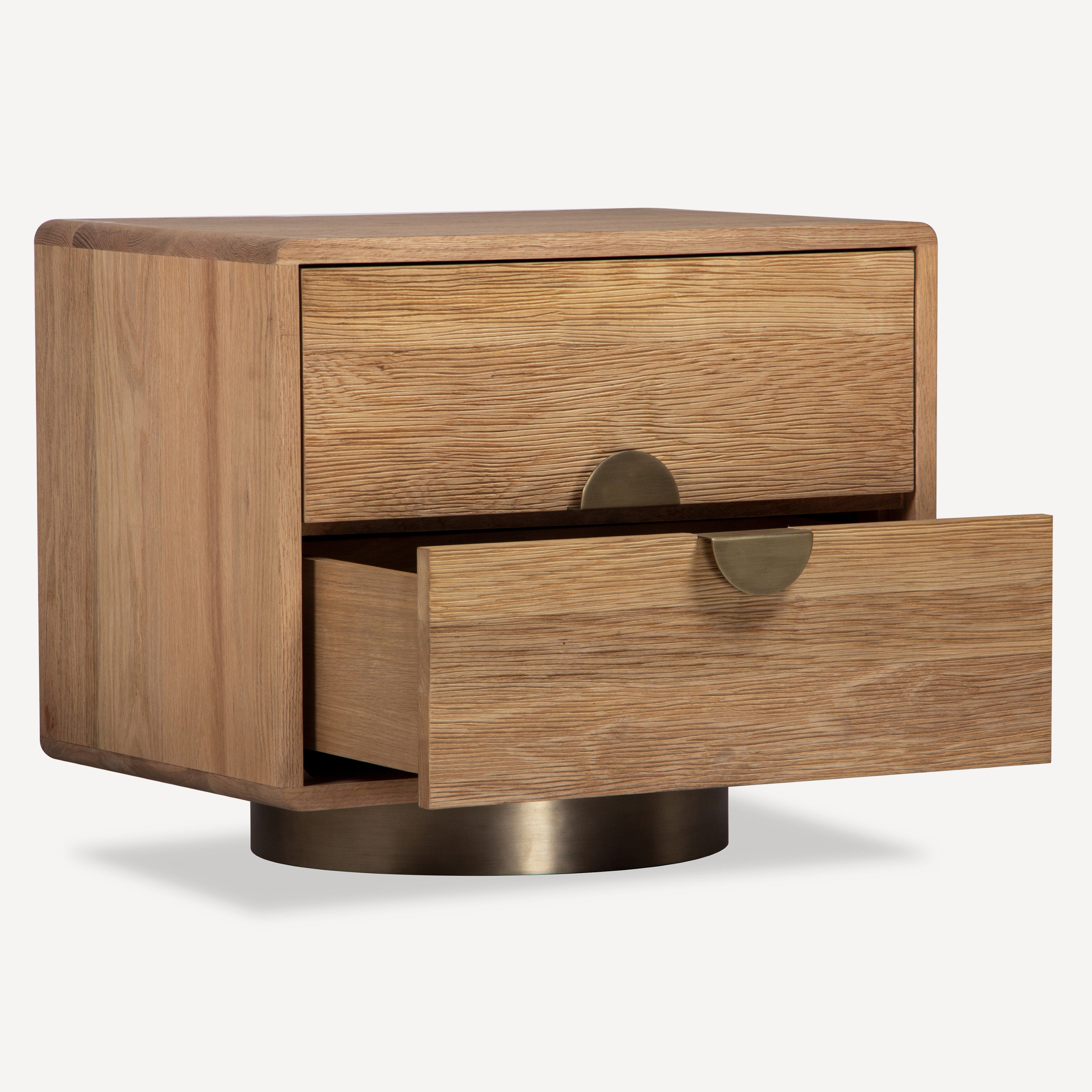 Podium Solid Oak Nightstand