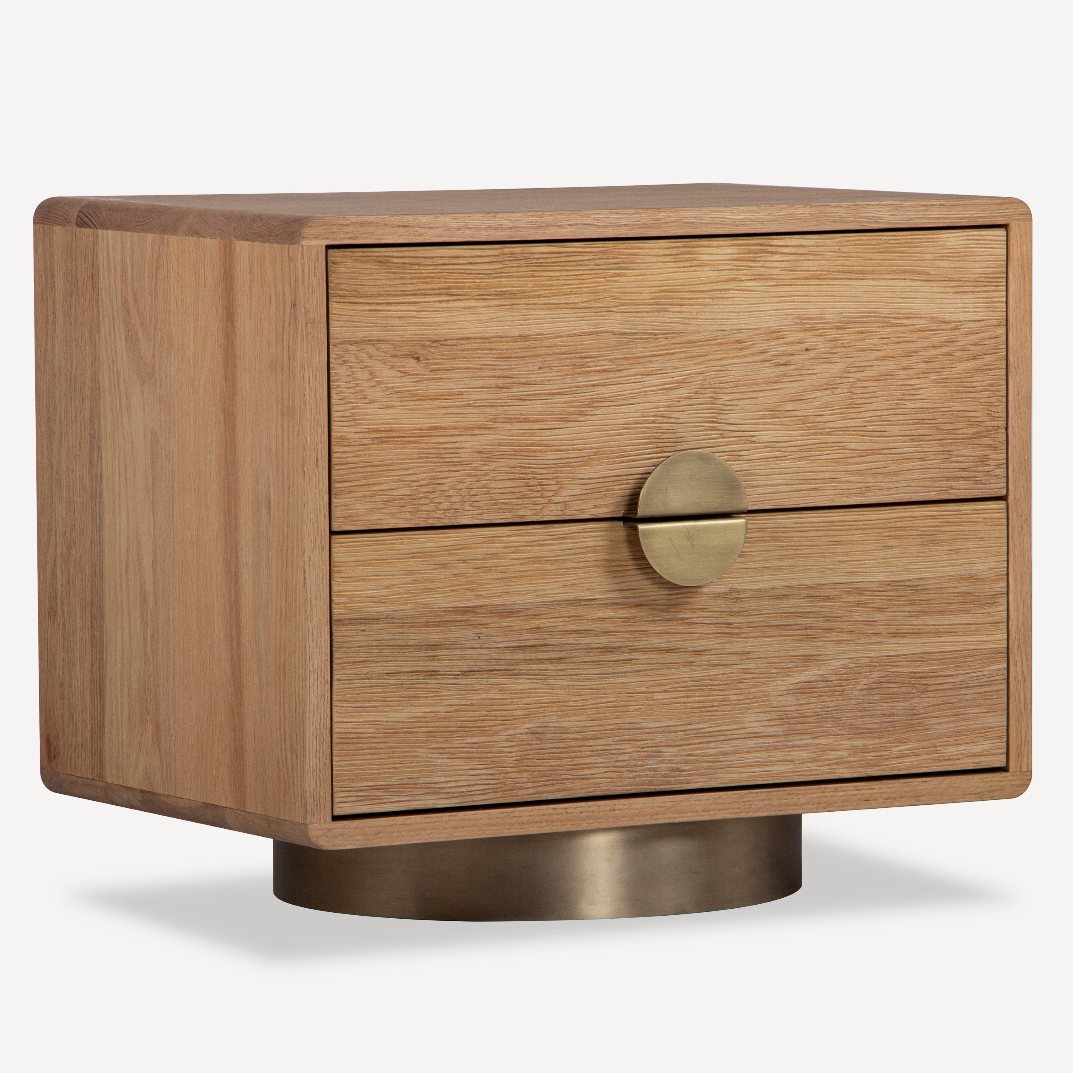 Podium Solid Oak Nightstand