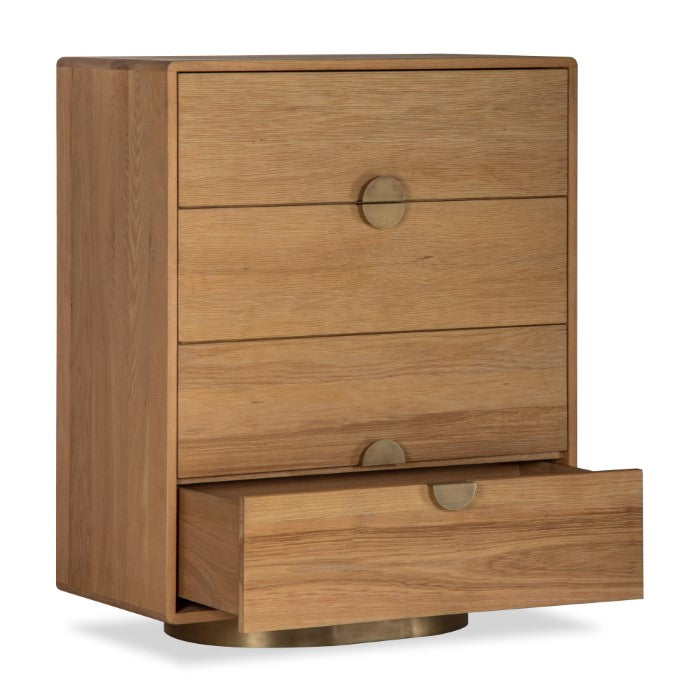 Podium 4 Drawer Solid Oak Chest