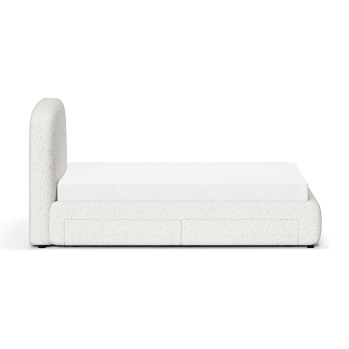 Cumulus Upholstered Bed White