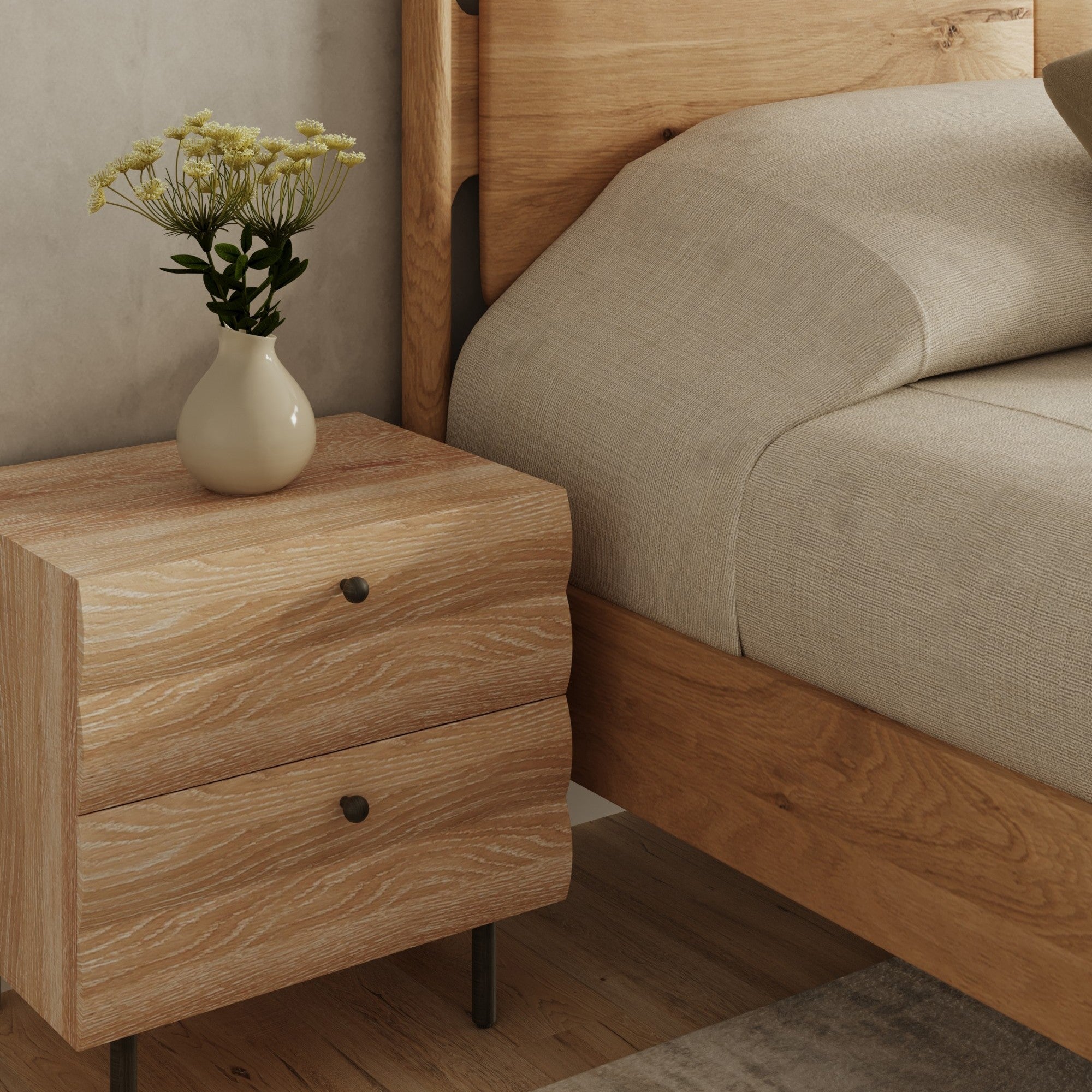 Estelle Oak Nightstand
