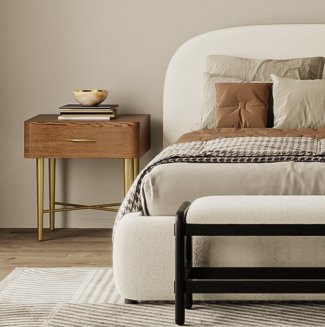 Flora Oak Nightstand