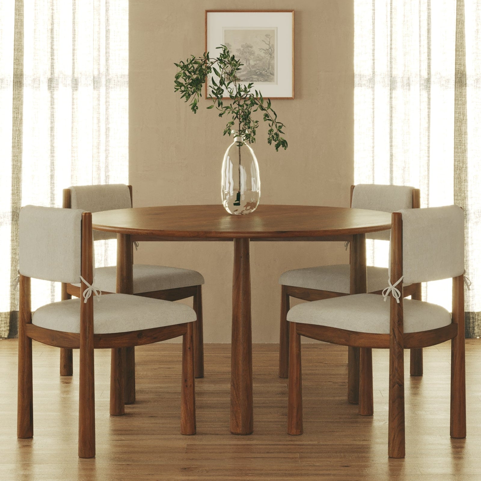 Cece Solid Wood Dining Table