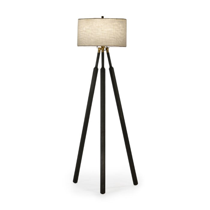 Spindle Solid Oak Floor Lamp