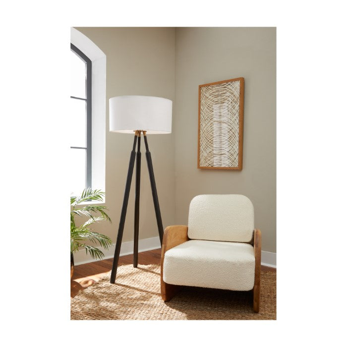 Spindle Solid Oak Floor Lamp