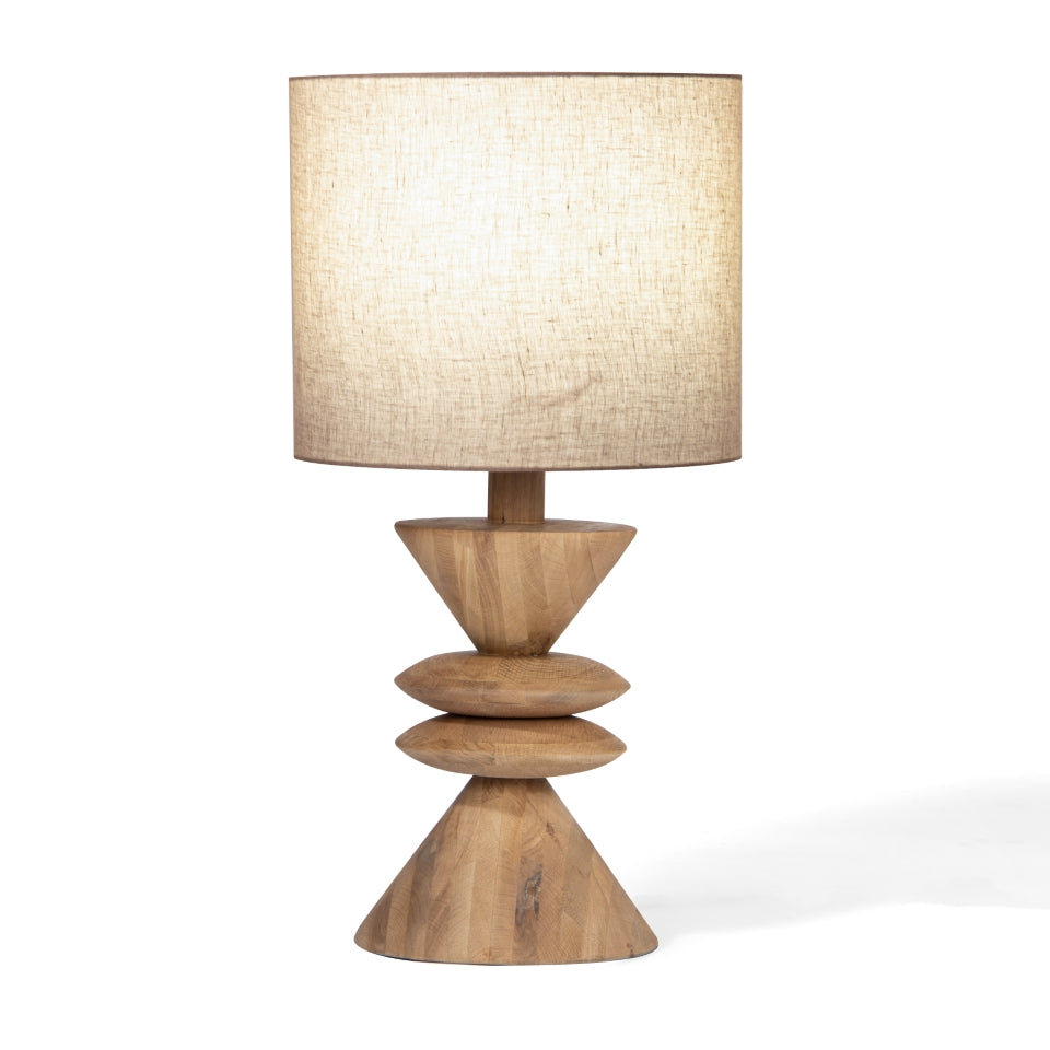 Kebab Oak Table Lamp