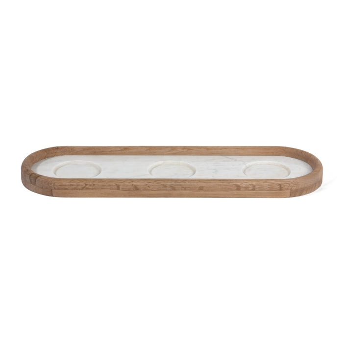 Ceylon Marble Oak Candle Holder