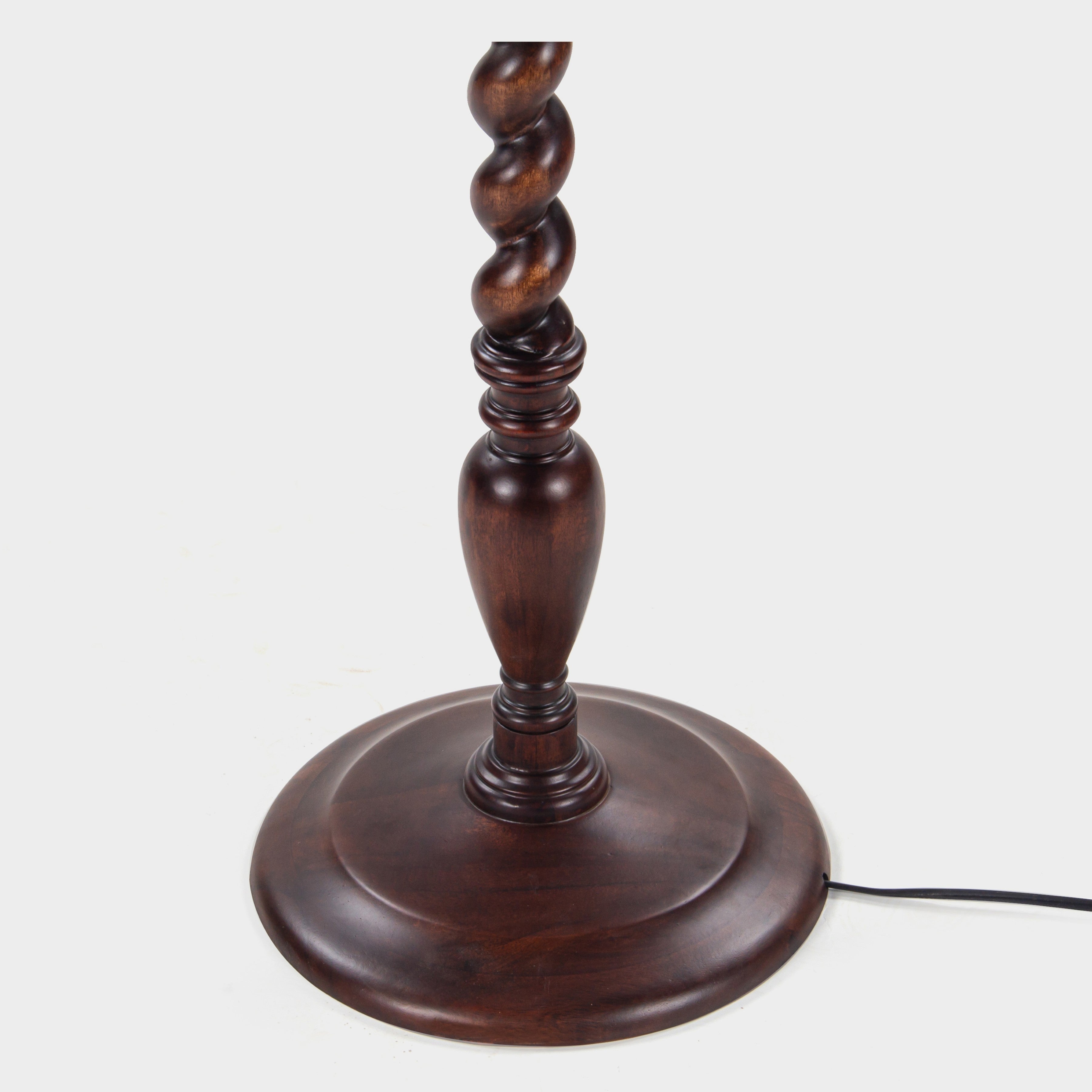 Twist Solid Wood Floor Lamp