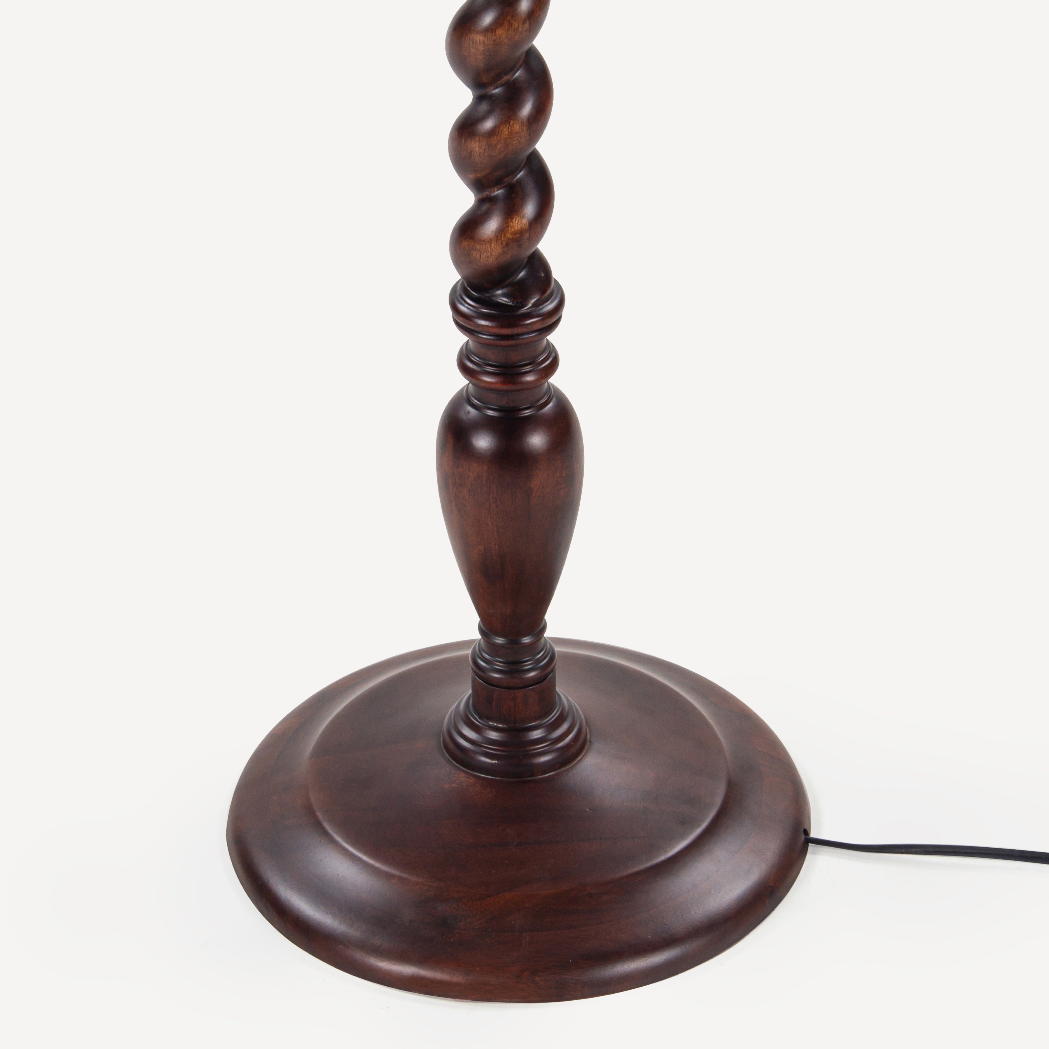 Twist Solid Wood Floor Lamp