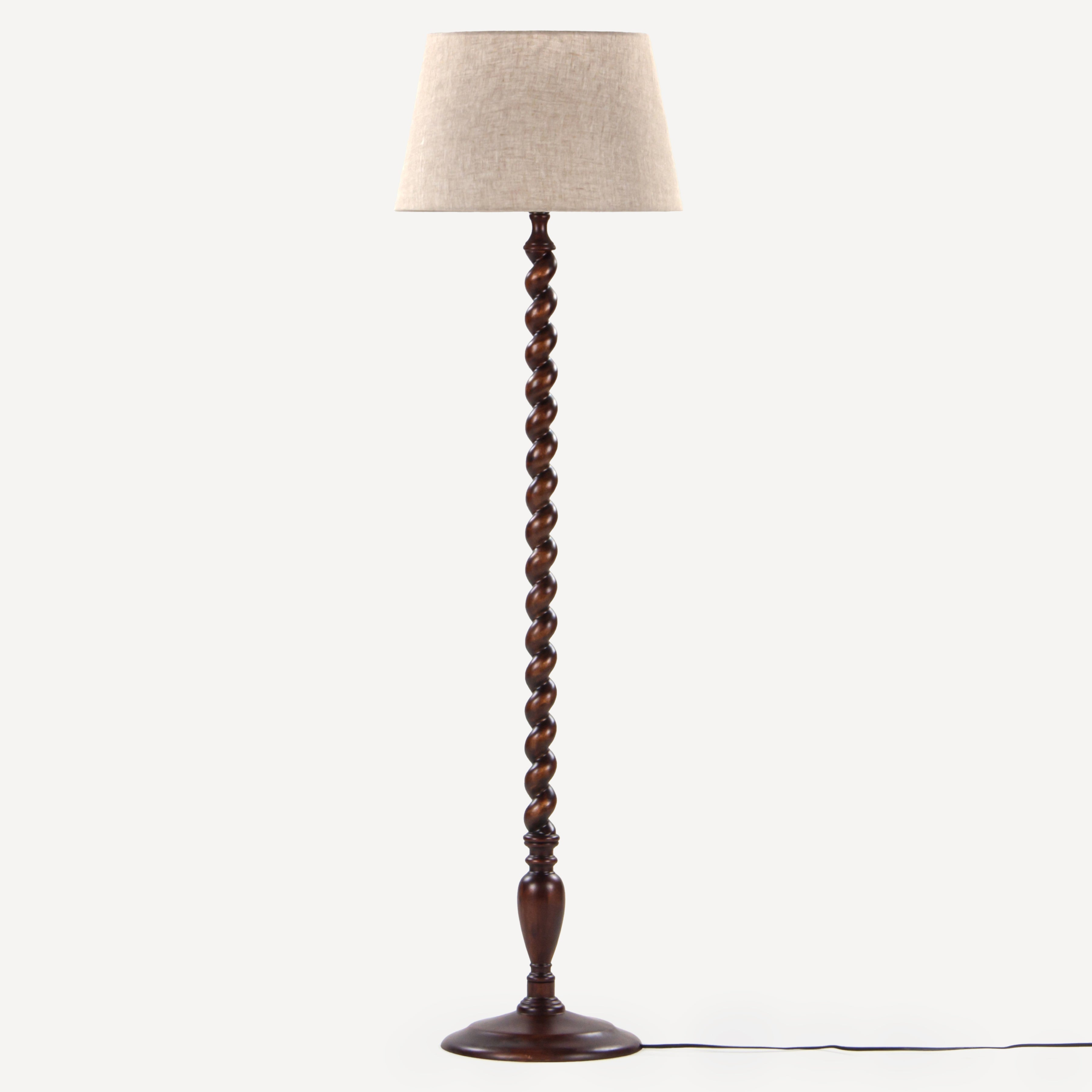 Twist Solid Wood Floor Lamp