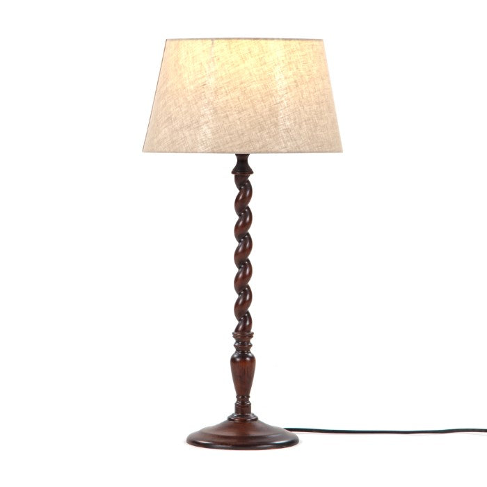 Twist Solid Wood Table Lamp