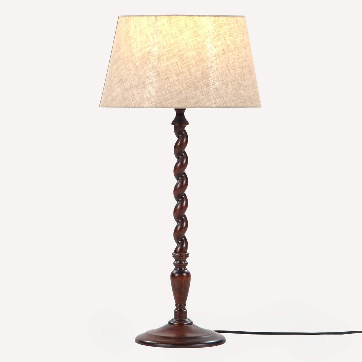 Twist Solid Wood Table Lamp