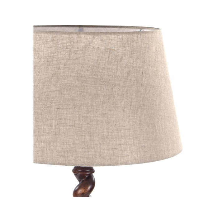 Twist Solid Wood Table Lamp