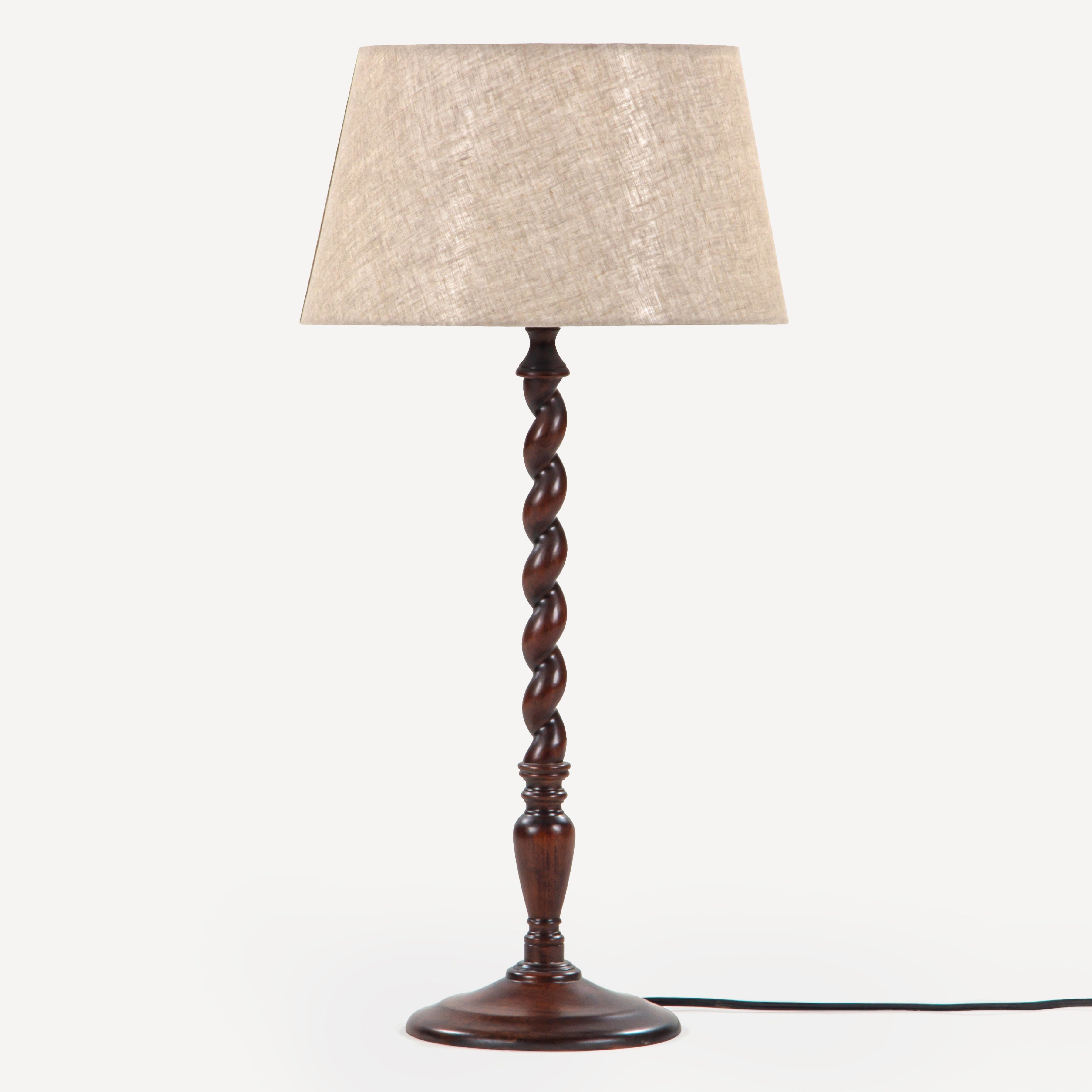 Twist Solid Wood Table Lamp