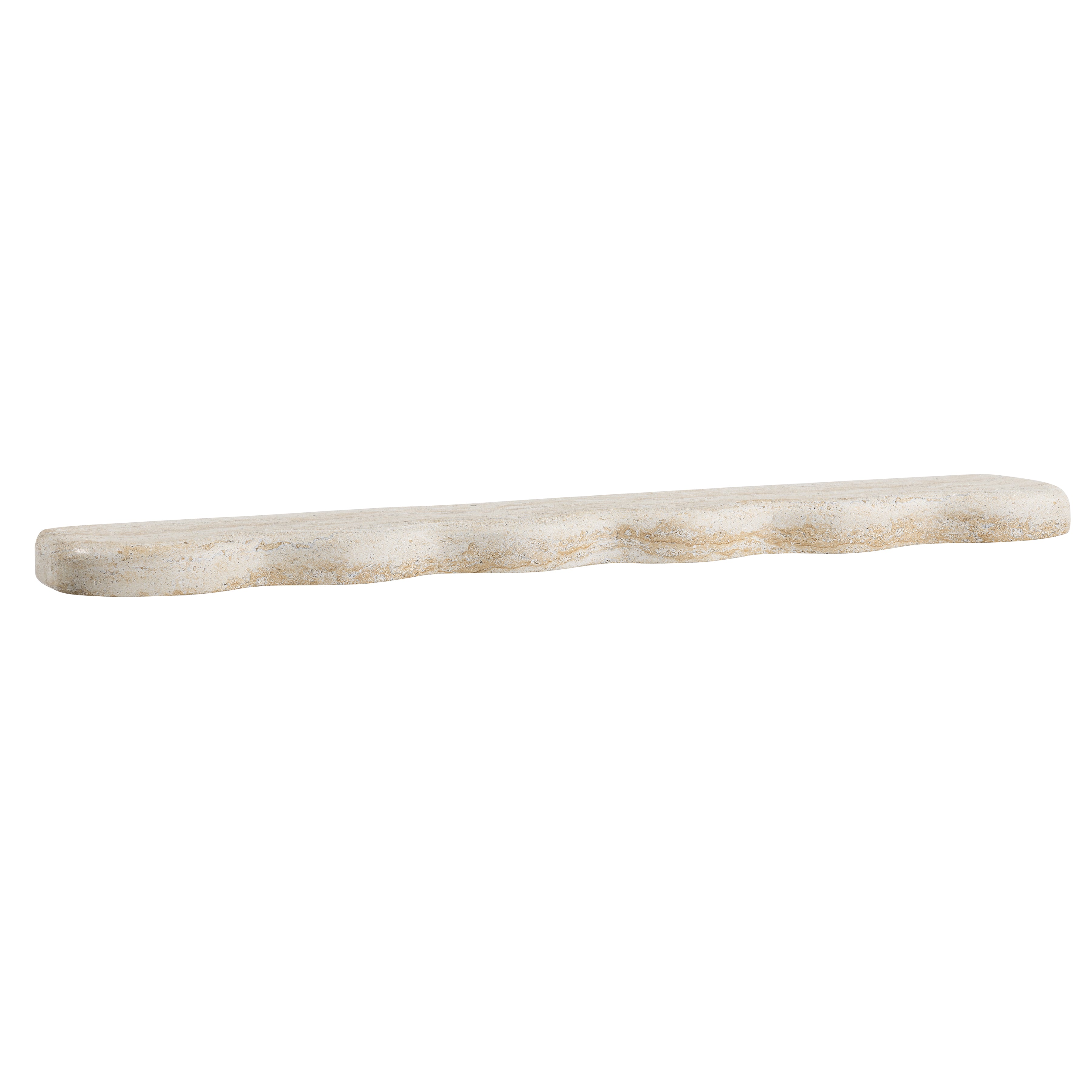 Swirl Wall Shelf -Travertine