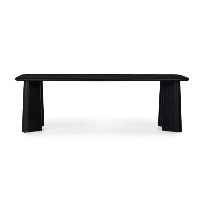 Laurel Solid White Oak Dining Table - Charcoal