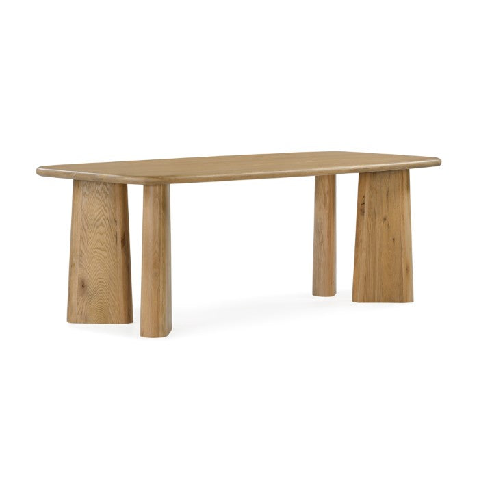 Laurel Solid White Oak 84" Dining Table - Natural