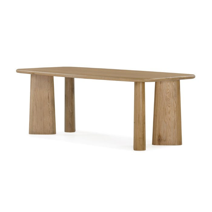 Laurel Solid White Oak 84" Dining Table - Natural