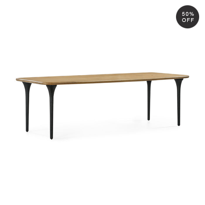 Etro Solid White Oak Dining Table - Natural