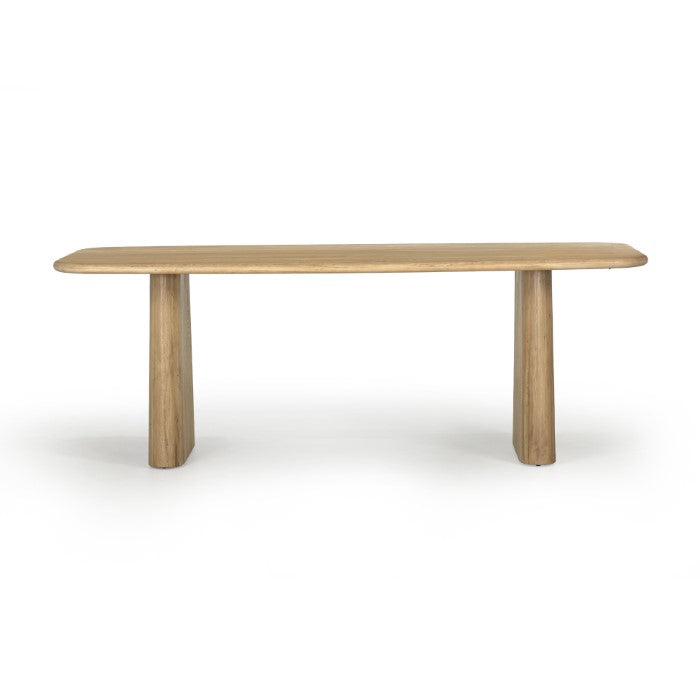 Laurel Solid White Oak Dining Table - Natural