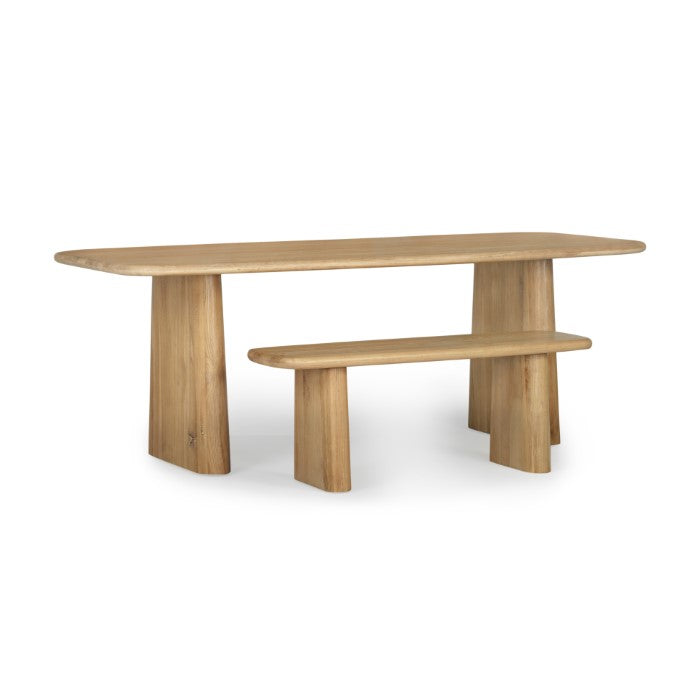 Laurel Solid White Oak Dining Table - Natural