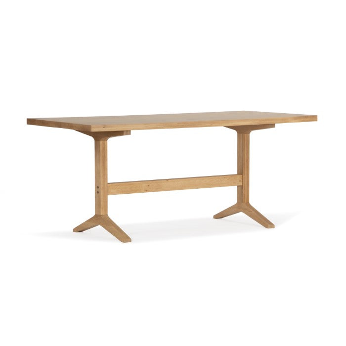 Denver Solid White Oak Dining Table - Natural