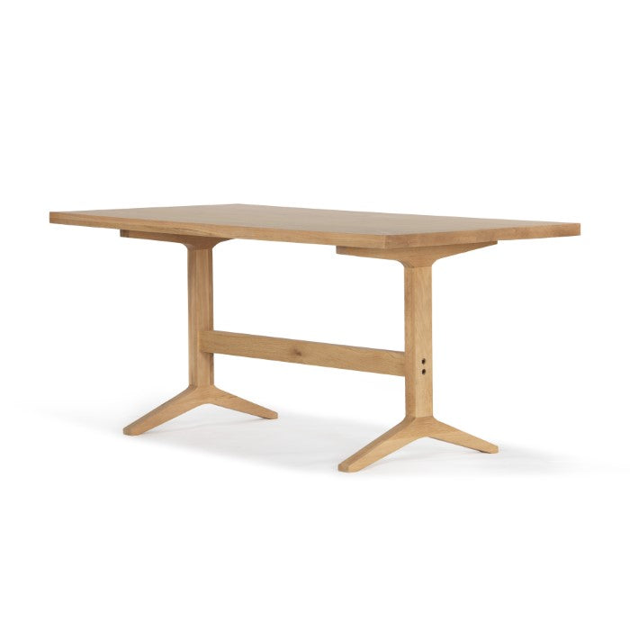 Denver Solid White Oak Dining Table - Natural