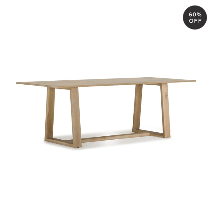 Kiayara Solid Oak Dining Table - Natural