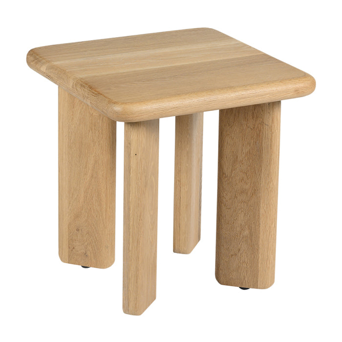 Laurel Solid White Oak Stool - Natural