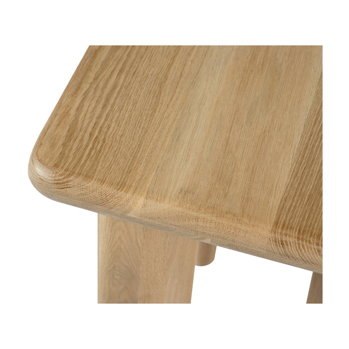 Laurel Solid White Oak Stool - Natural