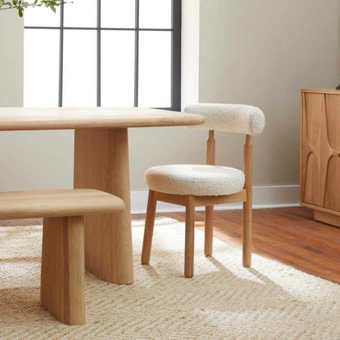 Centro Upholstered Oak Chair - Natural