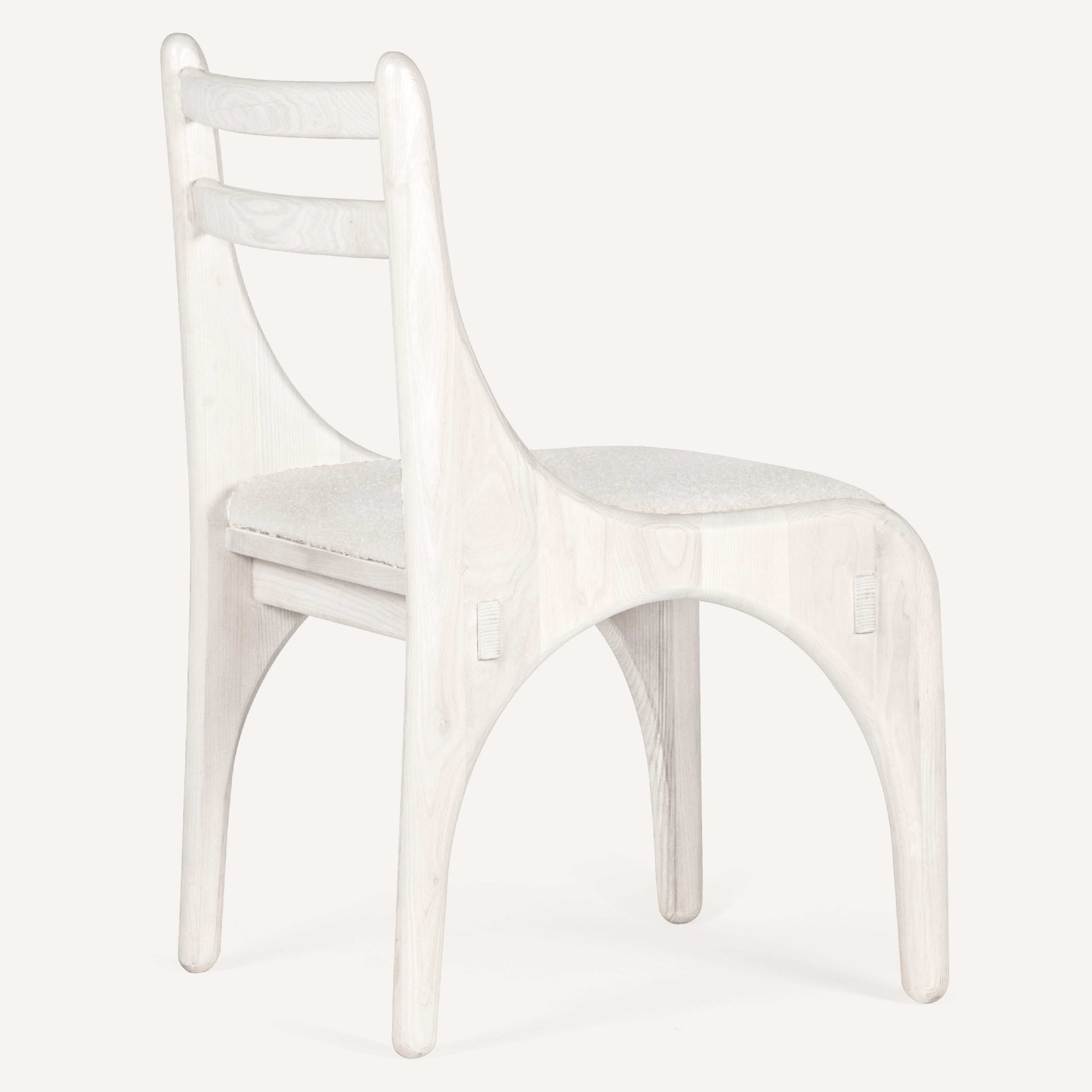 Luna Solid Oak Chair- Charcoal