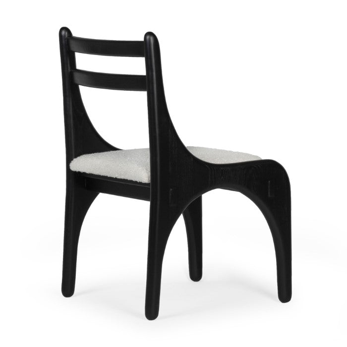 Luna Solid Oak Chair- Charcoal