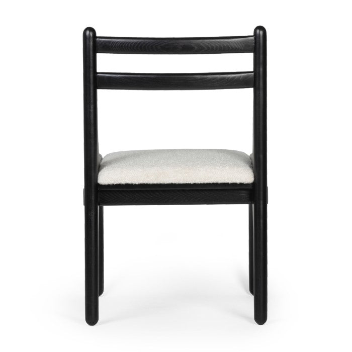 Luna Solid Oak Chair- Charcoal