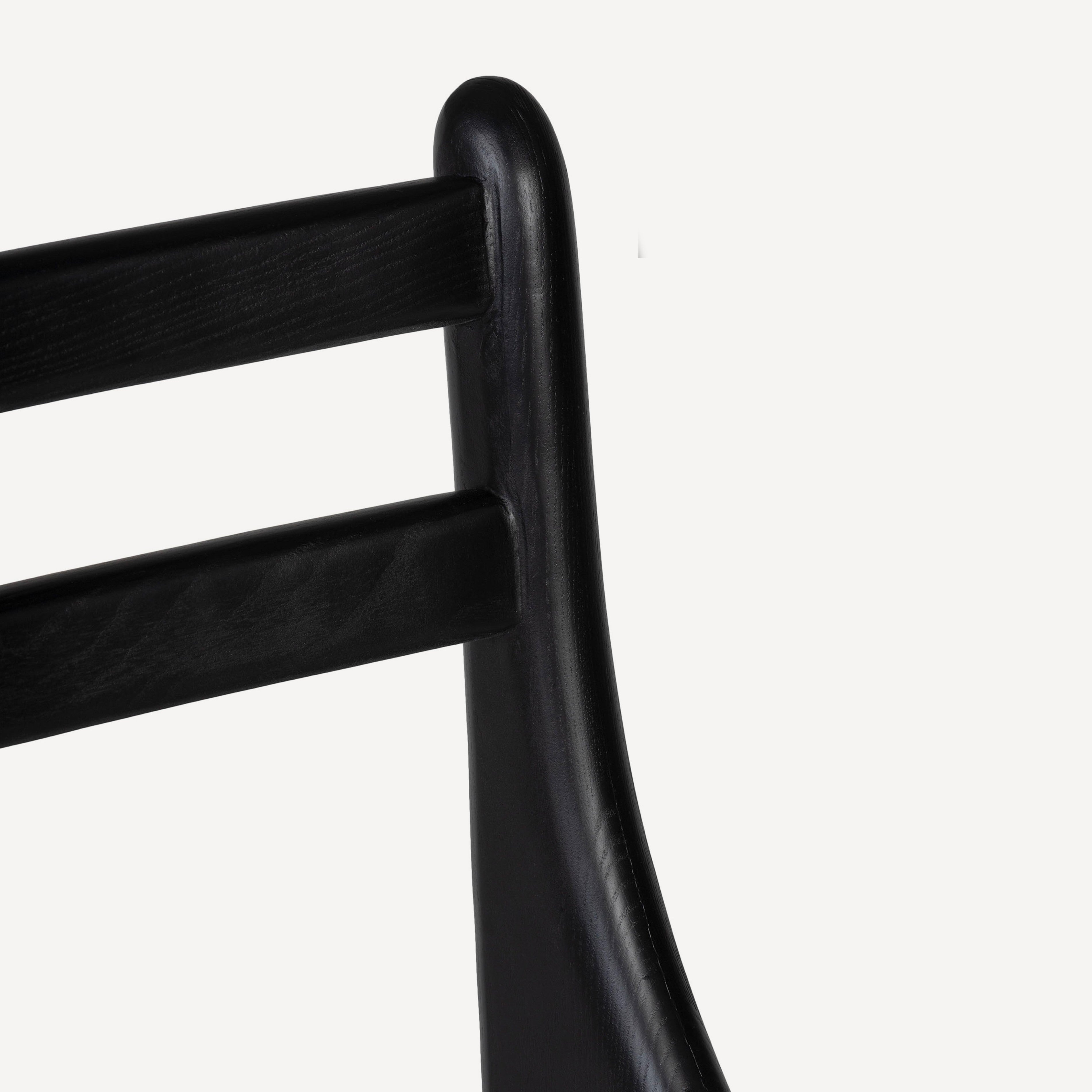 Luna Solid Oak Chair- Charcoal