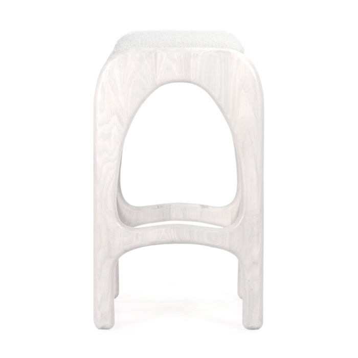 Luna Solid Oak Bar Stool 30"