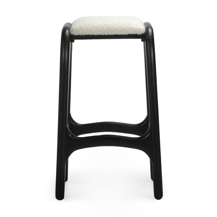 Luna Solid Oak Bar Stool 30"