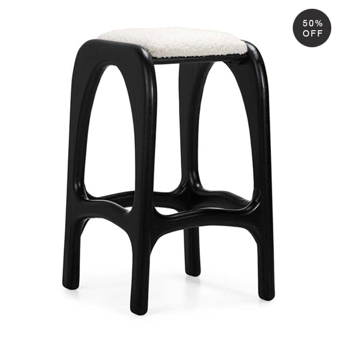 Luna Solid Oak Bar Stool 30"