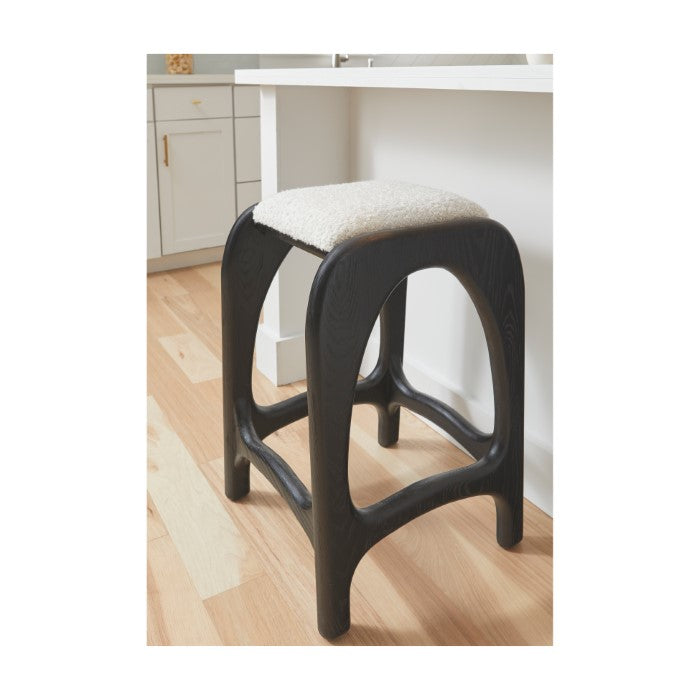 Luna Solid Oak Counter Stool 26"