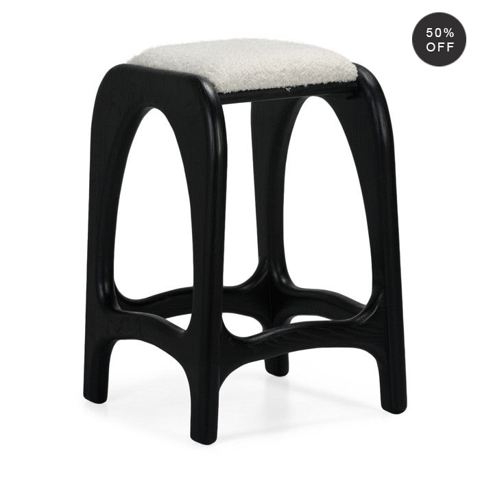 Luna Solid Oak Counter Stool 26"