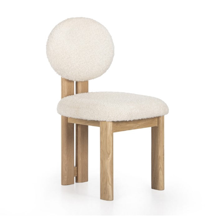 Colton Upholstered Oak Chair - Natural