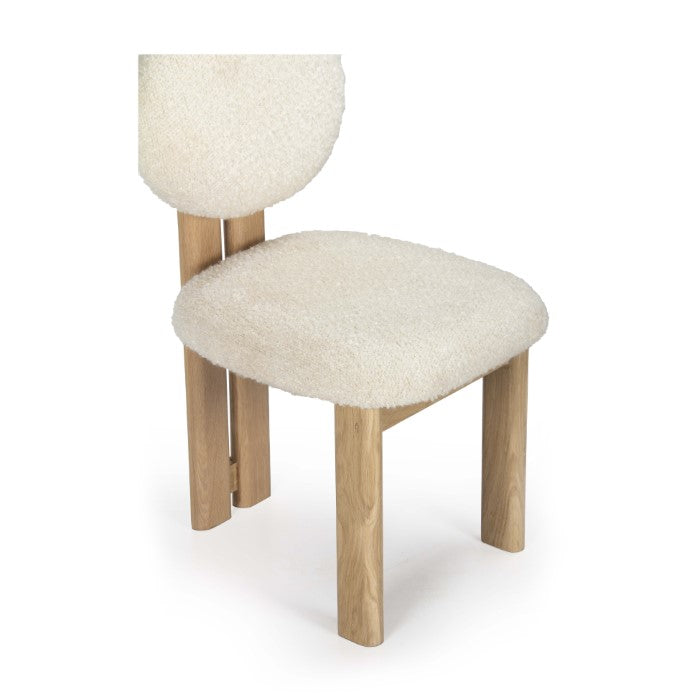 Colton Upholstered Oak Chair - Natural