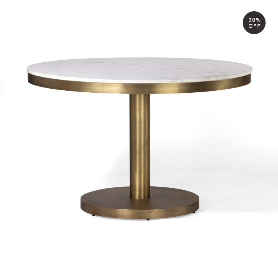 Shay Marble Round Dining Table