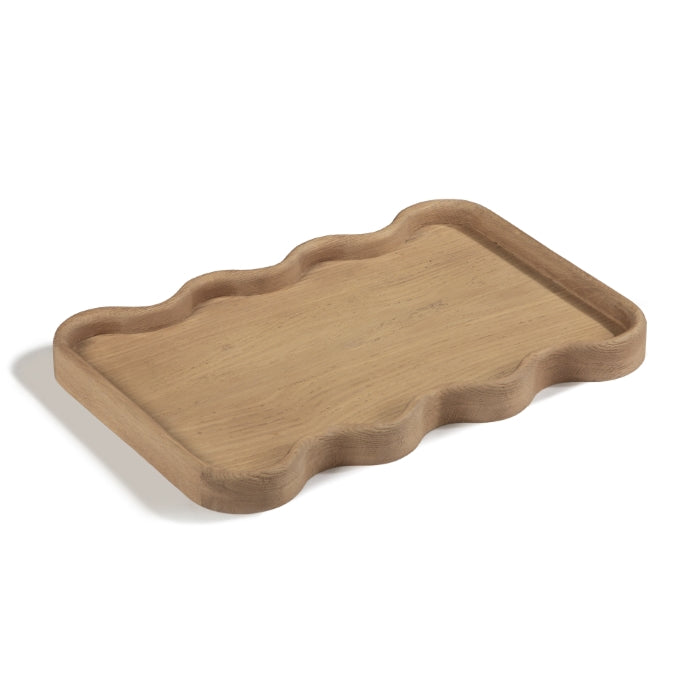 Swirl Oak Tray